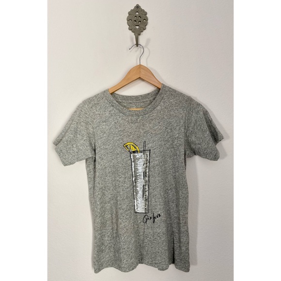 J Crew Squence Gin Fizz Casual Graphic Tshirt NWOT - Picture 2 of 16